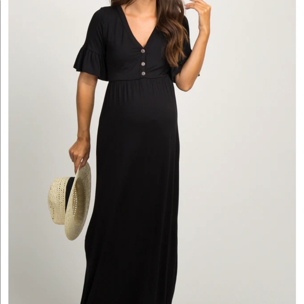 Black maxi dress